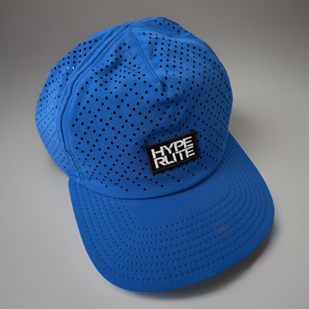 Hyperlite Wake Company Air Time Hat Cap Polyester Adjustable Blue Perforated A5